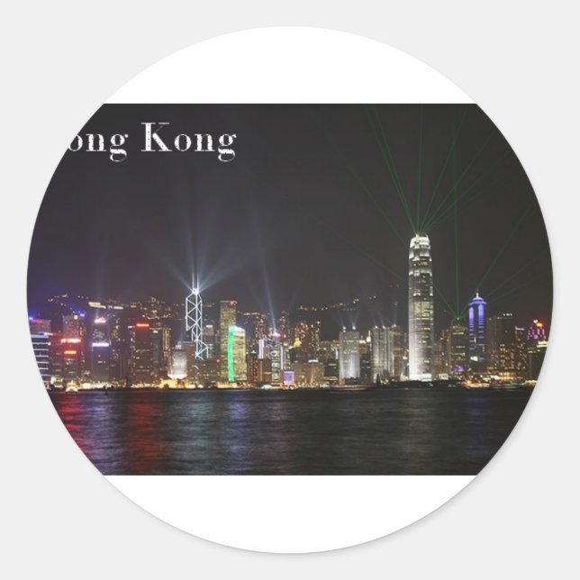 Adesivo Redondo Hong Kong (Rua.K) (Frente)