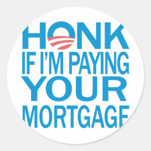 Adesivo Redondo Honk AntiObama Sticker