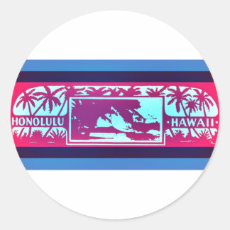 ADESIVO REDONDO HONOLULU HAWAII