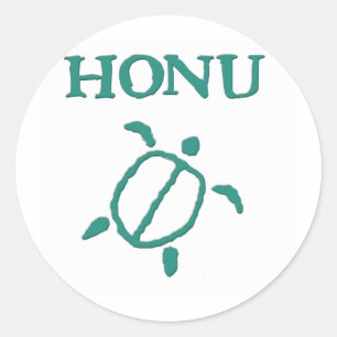 Adesivo Redondo Honu Petroglicph Stickers