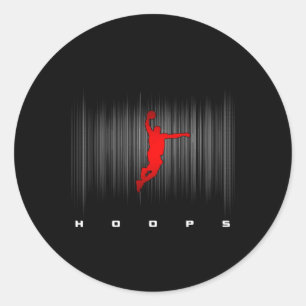 Adesivo Redondo Hoops Bysketbyll Roupa - Bysketbyll