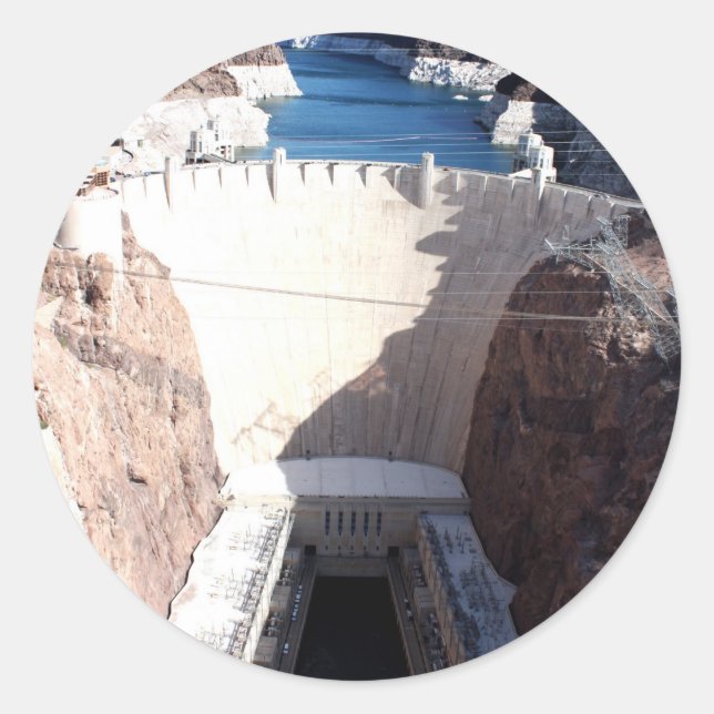 Adesivo Redondo Hoover Dam (Frente)