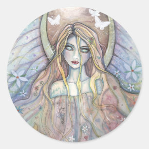 Adesivo Redondo Hope Angel Fairy Stickers