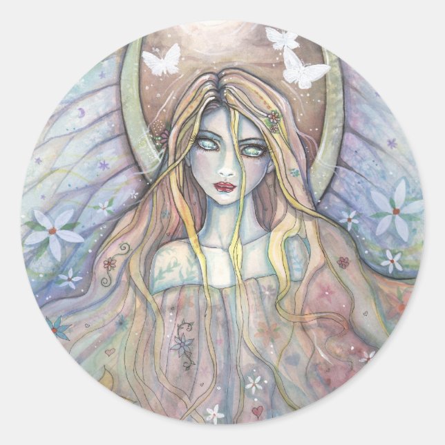 Adesivo Redondo Hope Angel Fairy Stickers