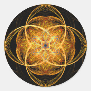 Adesivo Redondo Hope - Fractal Sticker