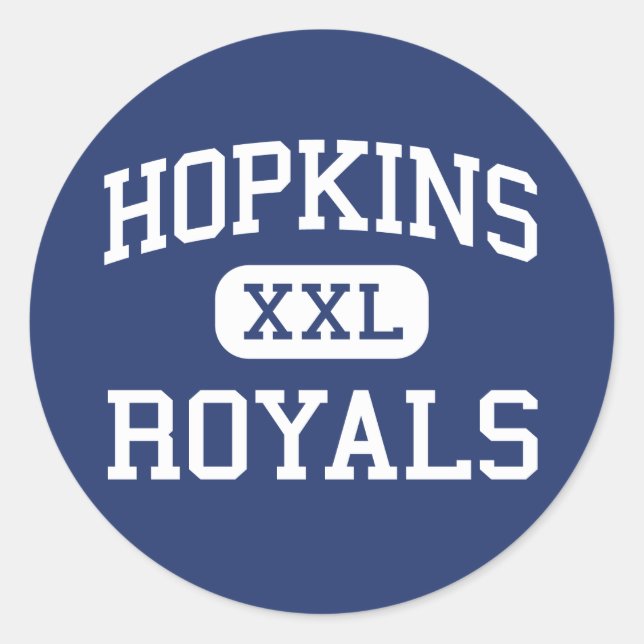 Adesivo Redondo Hopkins - Royals - Segundo grau - Hopkins Minnesot (Frente)