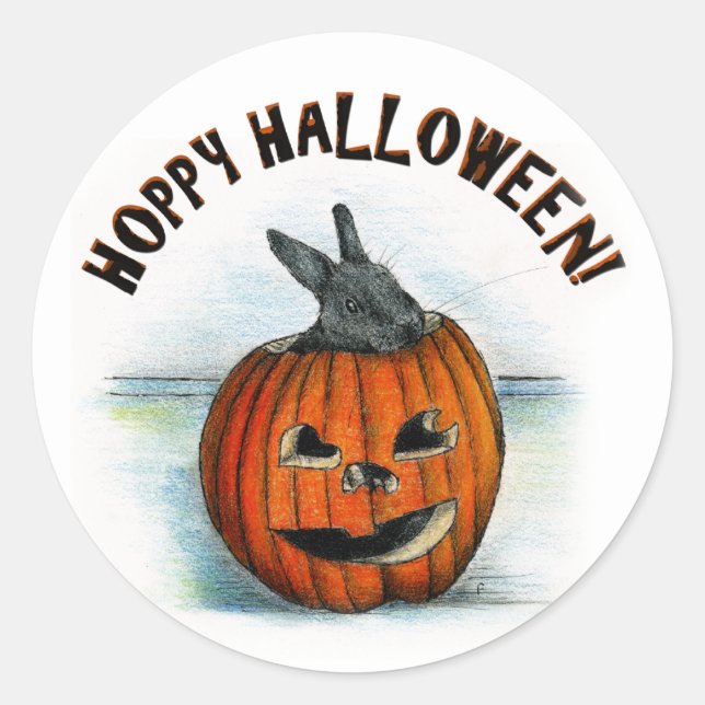 ADESIVO REDONDO HOPPY HALLOWEEN! (Frente)
