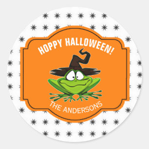 Adesivo Redondo Hoppy Halloween ID Sapo221