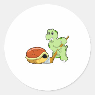 Adesivo Redondo Hóquei no gelo da Tartaruga