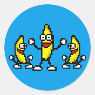 Adesivo Redondo Hora da gelatina da manteiga de amendoim