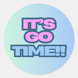 Adesivo Redondo Hora de Ir