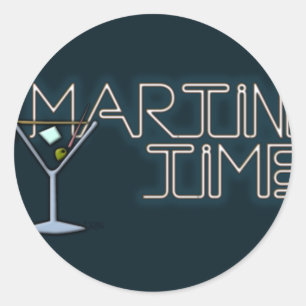 Adesivo Redondo Hora de Martini