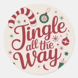 Adesivo Redondo Hora de Natal