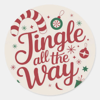 Adesivo Redondo Hora de Natal