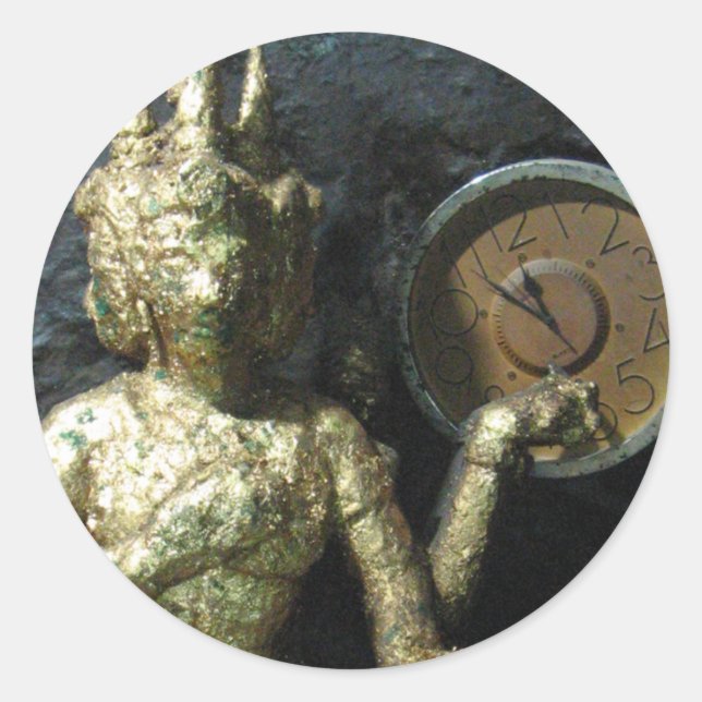 Adesivo Redondo Hora do Buda... Tailândia (Frente)