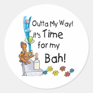 Adesivo Redondo Hora do Meu Bah