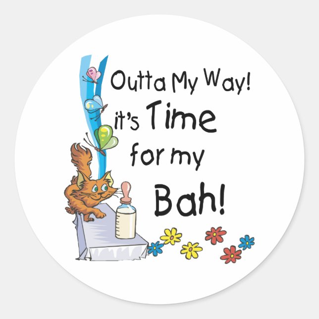 Adesivo Redondo Hora do Meu Bah (Frente)