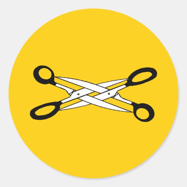 ADESIVO REDONDO HORA DO SCISSOR (Frente)