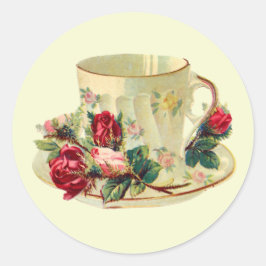 Adesivo Redondo Hora do Teacup