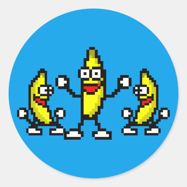 Adesivo Redondo Horário da Geleia da Manteiga de Amendoim (Frente)