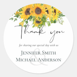 Adesivo Redondo Horário Russo dos Girassóis do Sul