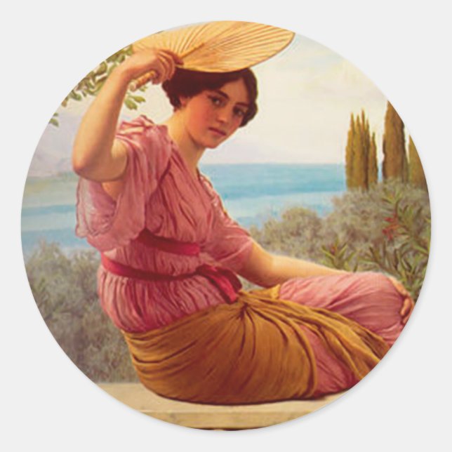 Adesivo Redondo Horas de ouro (Frente)