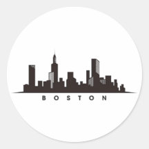 Horizonte urbano da cidade de Boston, horizonte de