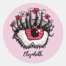 Horror Pastel Gótico Olho Macabre Cor-de-rosa