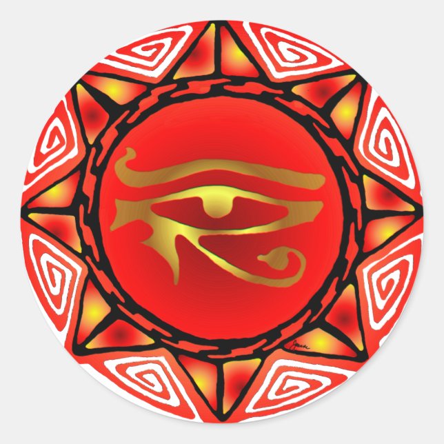 Adesivo Redondo Horus Storm (Frente)