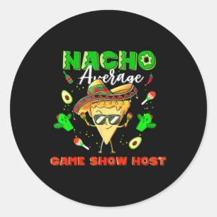Adesivo Redondo Host Média de Jogo do Nacho Mexicano