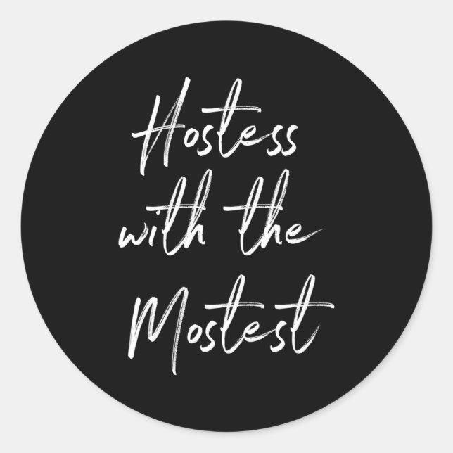 Adesivo Redondo Hostess Para Hostess Com A Maioria (Frente)