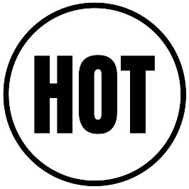 Adesivo Redondo HOT - Hot Springs Classic Round Sticker