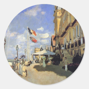 Adesivo Redondo Hotel des Roches Noires, Trouville de Claude Monet