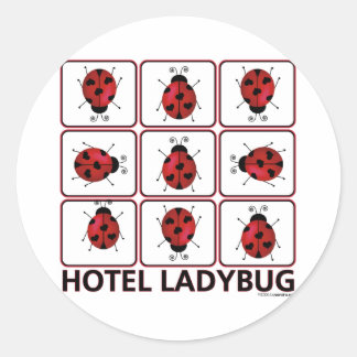 Adesivo Redondo Hotel Ladybug