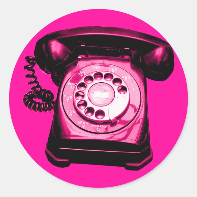 Adesivo Redondo Hotline Crimson (Frente)