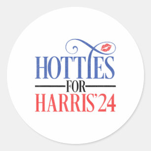 Adesivo Redondo Hotties Para Harris 2024