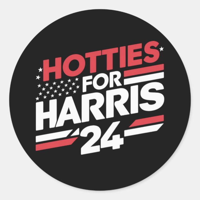 Adesivo Redondo Hotties Para Harris 24 (Frente)