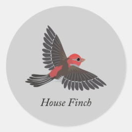 Adesivo Redondo House Finch