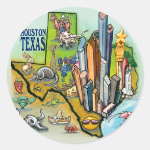 Adesivo Redondo Houston TX