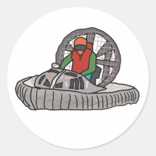 Adesivo Redondo Hovercraft