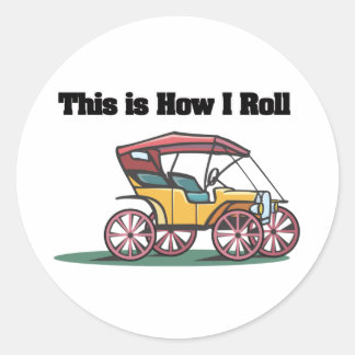Adesivo Redondo How I Roll (Antigo Comprador/Carro)