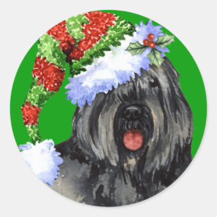 Adesivo Redondo Howliday feliz Bouvier