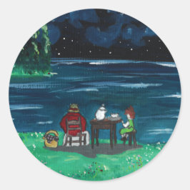 Adesivo Redondo Howl's Moving Castle Stickers