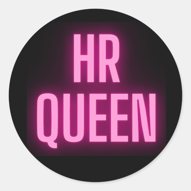 Adesivo Redondo HR Queen 👸 🏻 👑 STICKER (Frente)