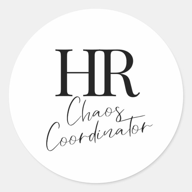 Adesivo Redondo Hr Stickers (Frente)