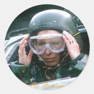 Adesivo Redondo HRH A Princesa Real 1985