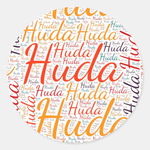Adesivo Redondo Huda