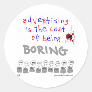 Adesivo Redondo Hugh MacLeod Stickers