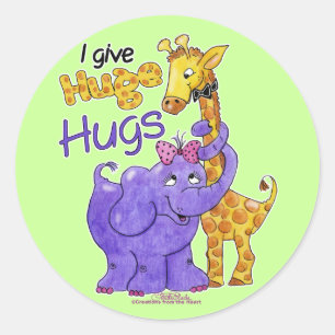 Adesivo Redondo Hugs Imensos