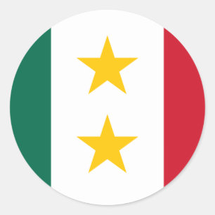 Adesivo Redondo huila y Tejas, México